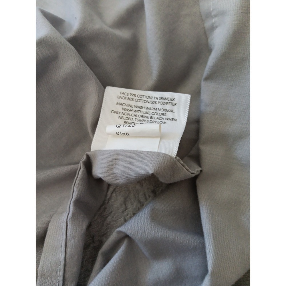 2 Threshold Pillowcases KING Gray Pleated Cotton Shams Prairie Minimalist Chic - Picture 7 of 7